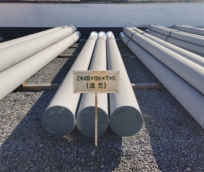 盱眙430×15米×T×G砼电力电杆